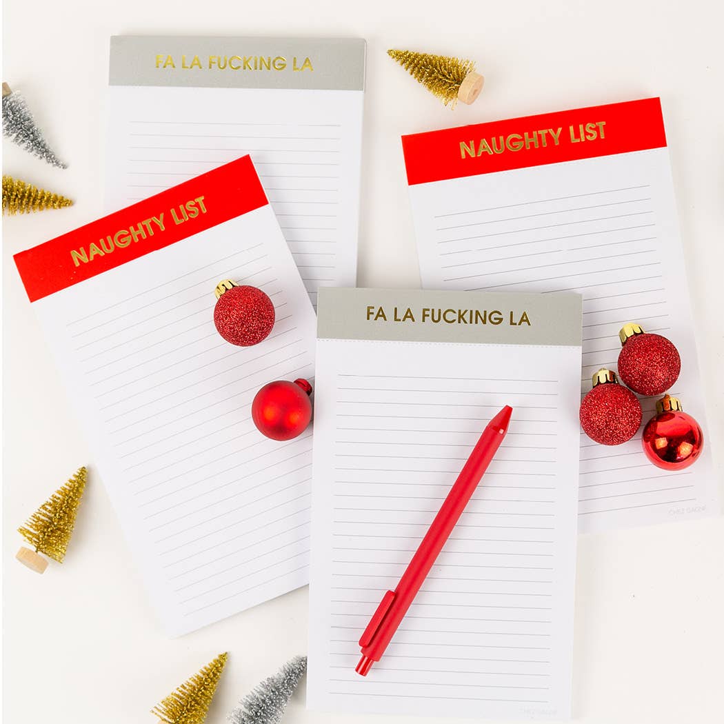 Naughty List | Holiday Lined Notepad