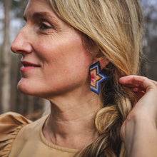 Beaded Half Star Earrings