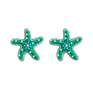Turquoise Starfish Studs