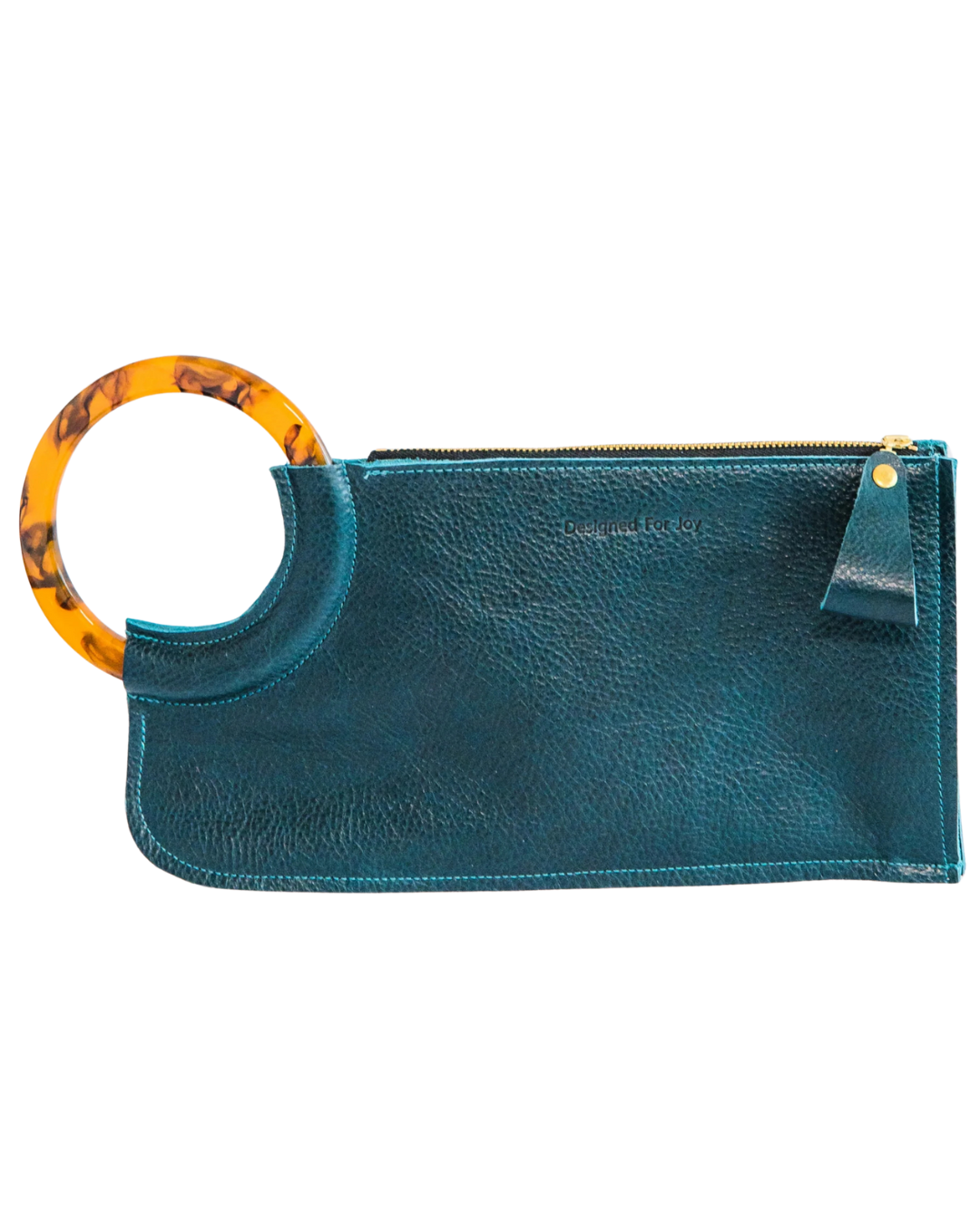 The Adele Leather Wristlet Handbag