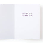 Happy Birthday! Llama Greeting Card