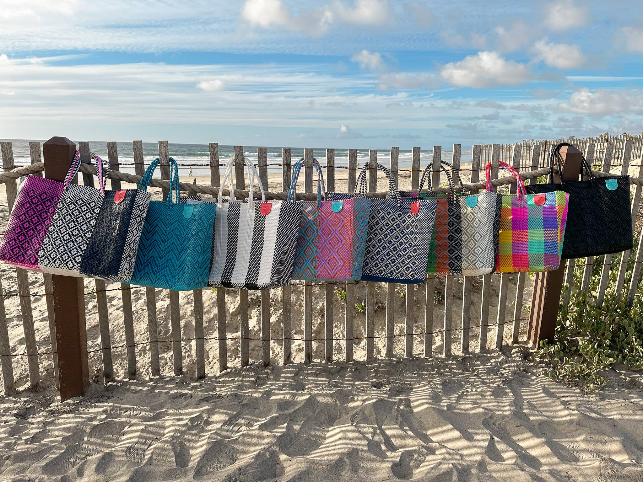 Palmera Recycled Plastic Beach Woven Super Tote