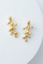 Casted Coral Earrings