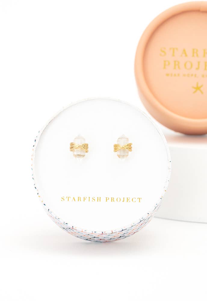 Stronger Together Crystal Studs