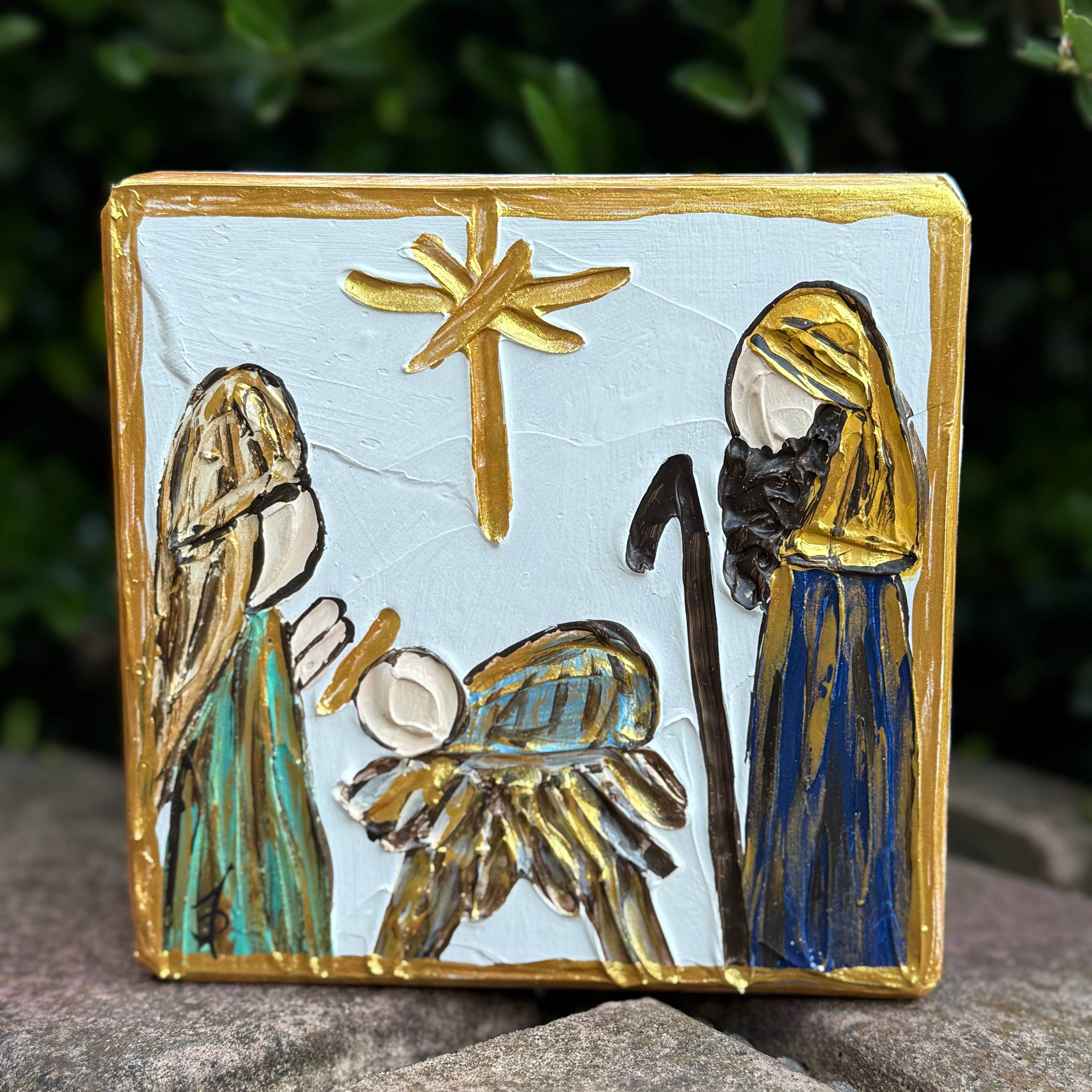 Small Nativity Art Block