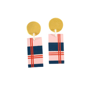 Nutcracker Plaid Cabana Earrings