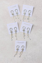 Diamond Drop Statement Earrings