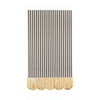 Black & Cream Striped Dinner Napkin