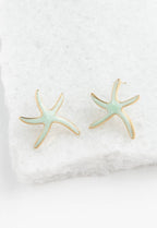 Starfish Hope Studs in Mint