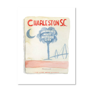 Charleston Matchbook Print