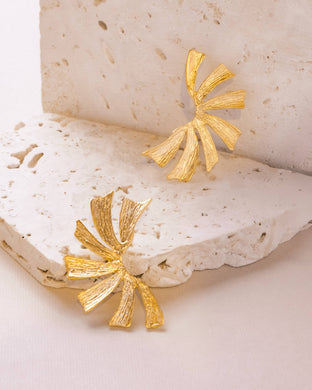 Gold Soleil Burst Stud Earrings