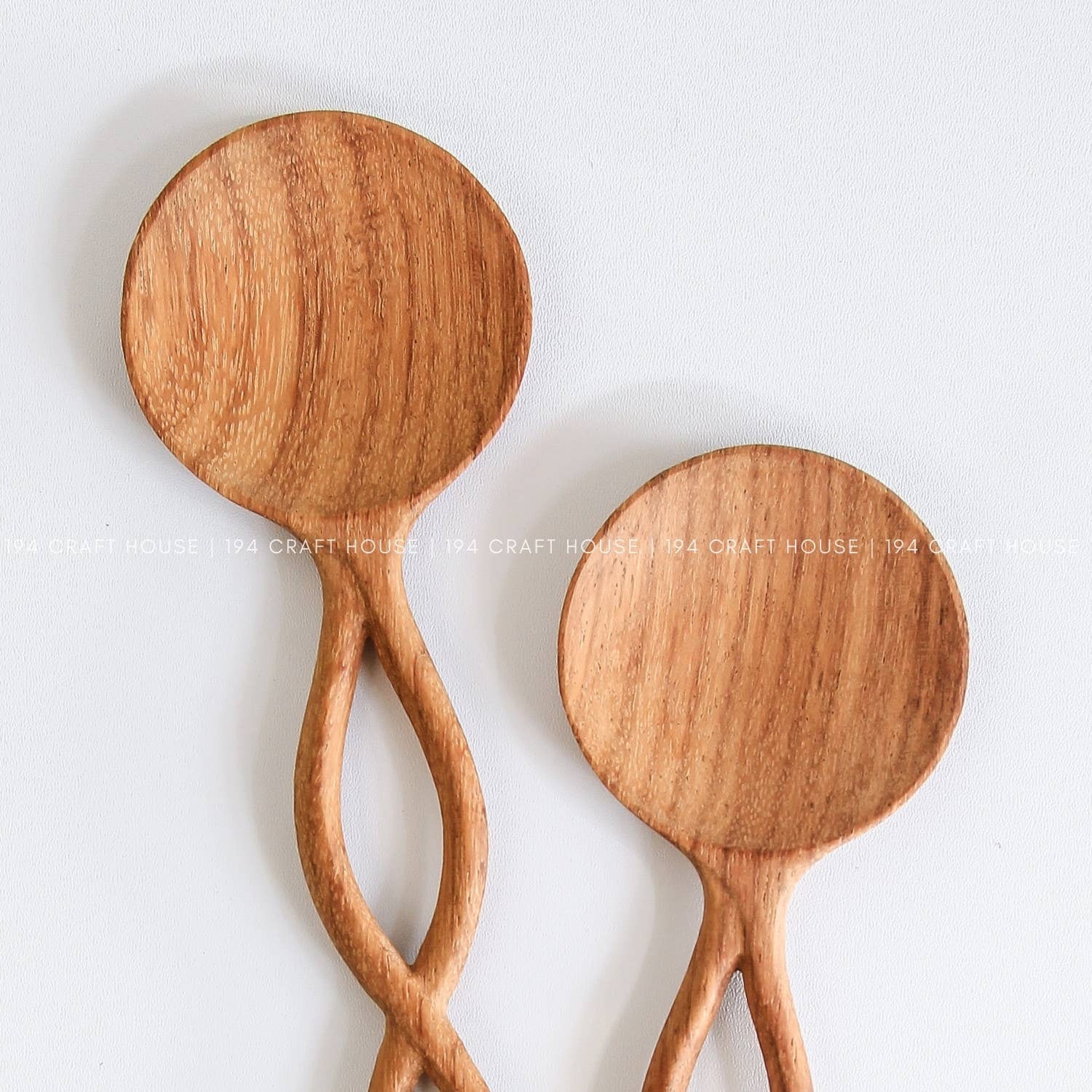 Twisted Handle Wooden Spoon