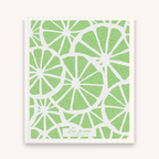 Set of 3 Swedish Dishcloth: Orange Yellow Green Citrus Fruit