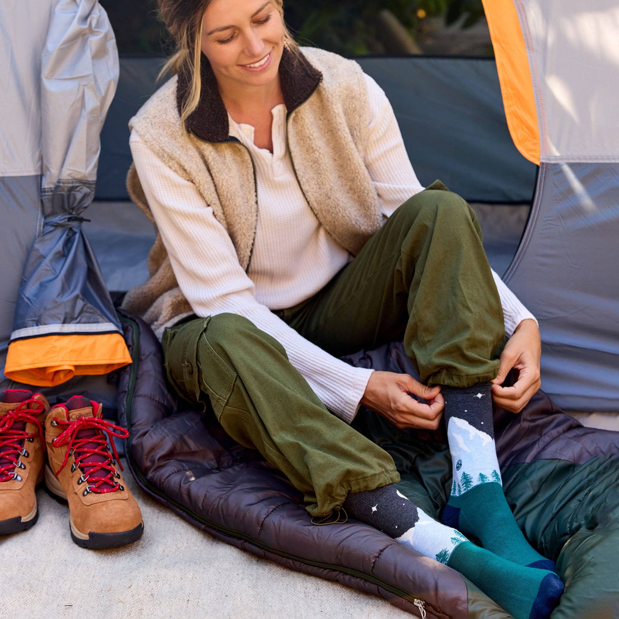 Protect National Parks Socks - Blue Mountain