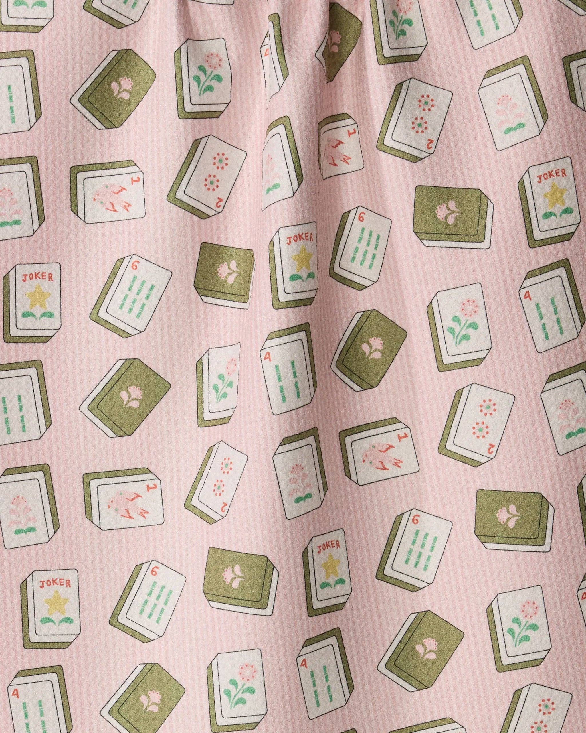 Flower Tiles Tea Towel