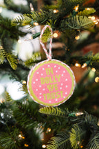 Needlepoint Ornament - In Dolly We Trust
