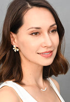 Hope in Bloom Flower Earrings - Tuscan Tan