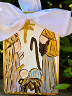 Hand Painted Nativity Ornament