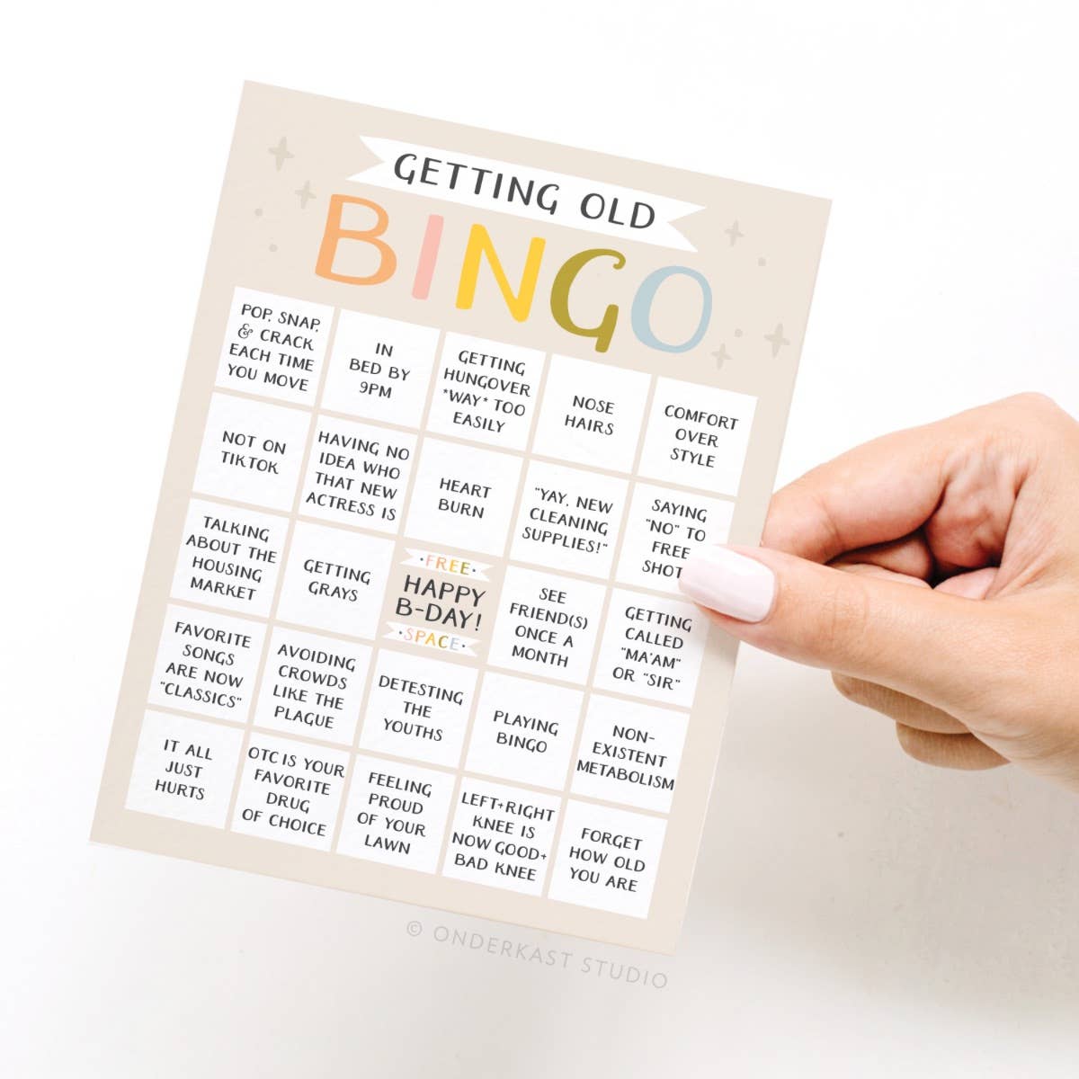 Getting Old Bingo Birthday Card