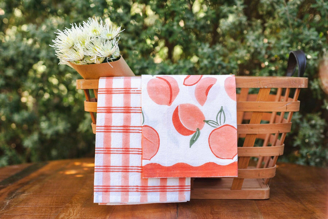 Peach Tea Towel