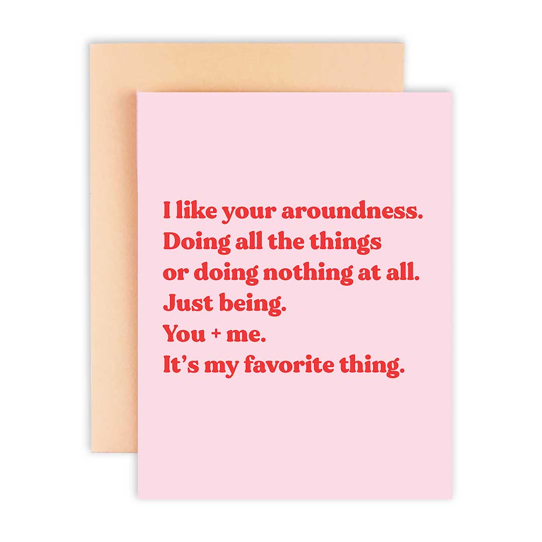 Aroundness Greeting Card