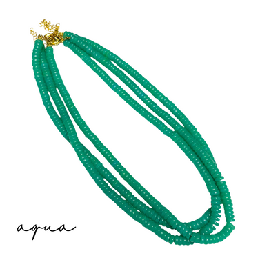 Disc Beaded Necklaces