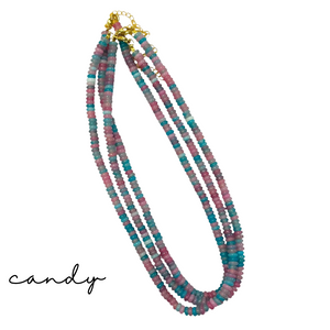 Disc Beaded Necklaces