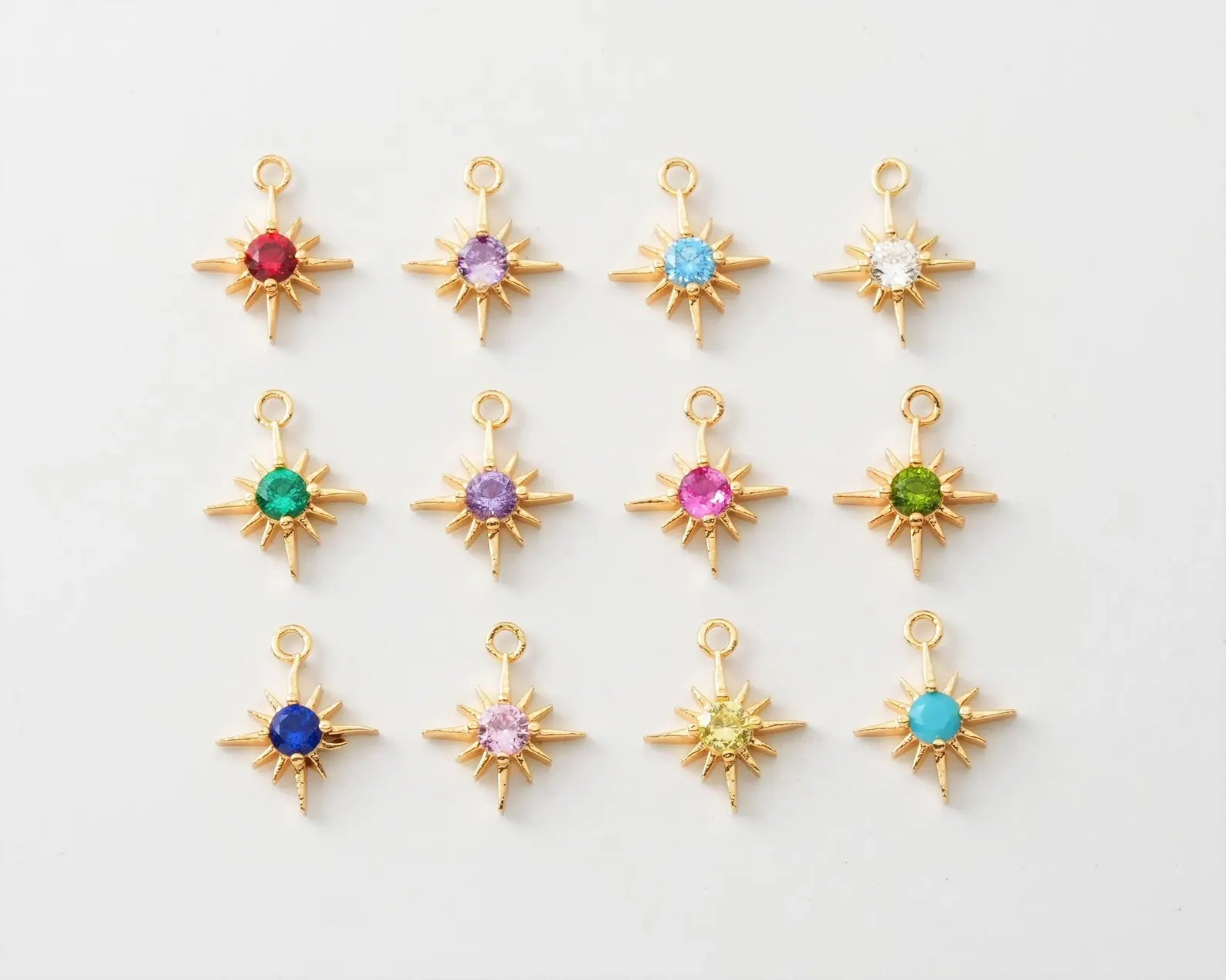 Star Birthstone Charm Collection