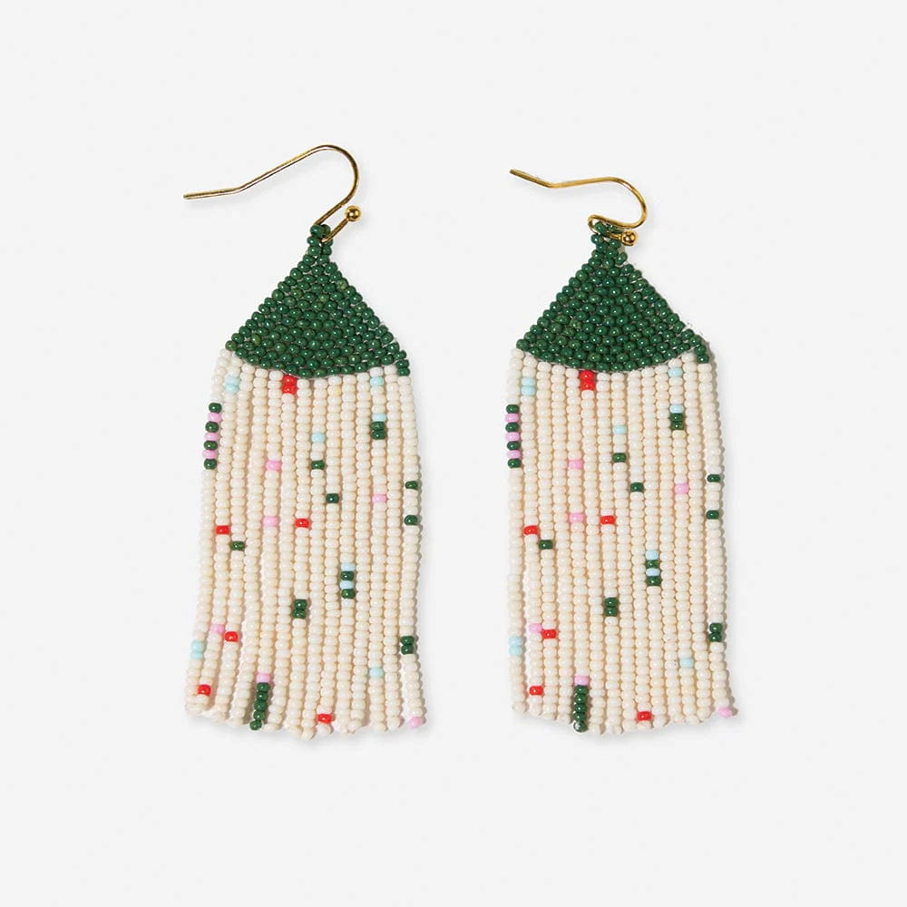 Agnes Faire Isle Confetti Beaded Fringe Earring