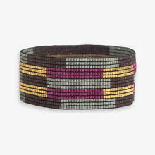 Kenzie Vertical Stripes Beaded Stretch Bracelet