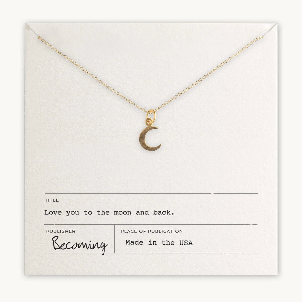 Love You to the Moon necklace