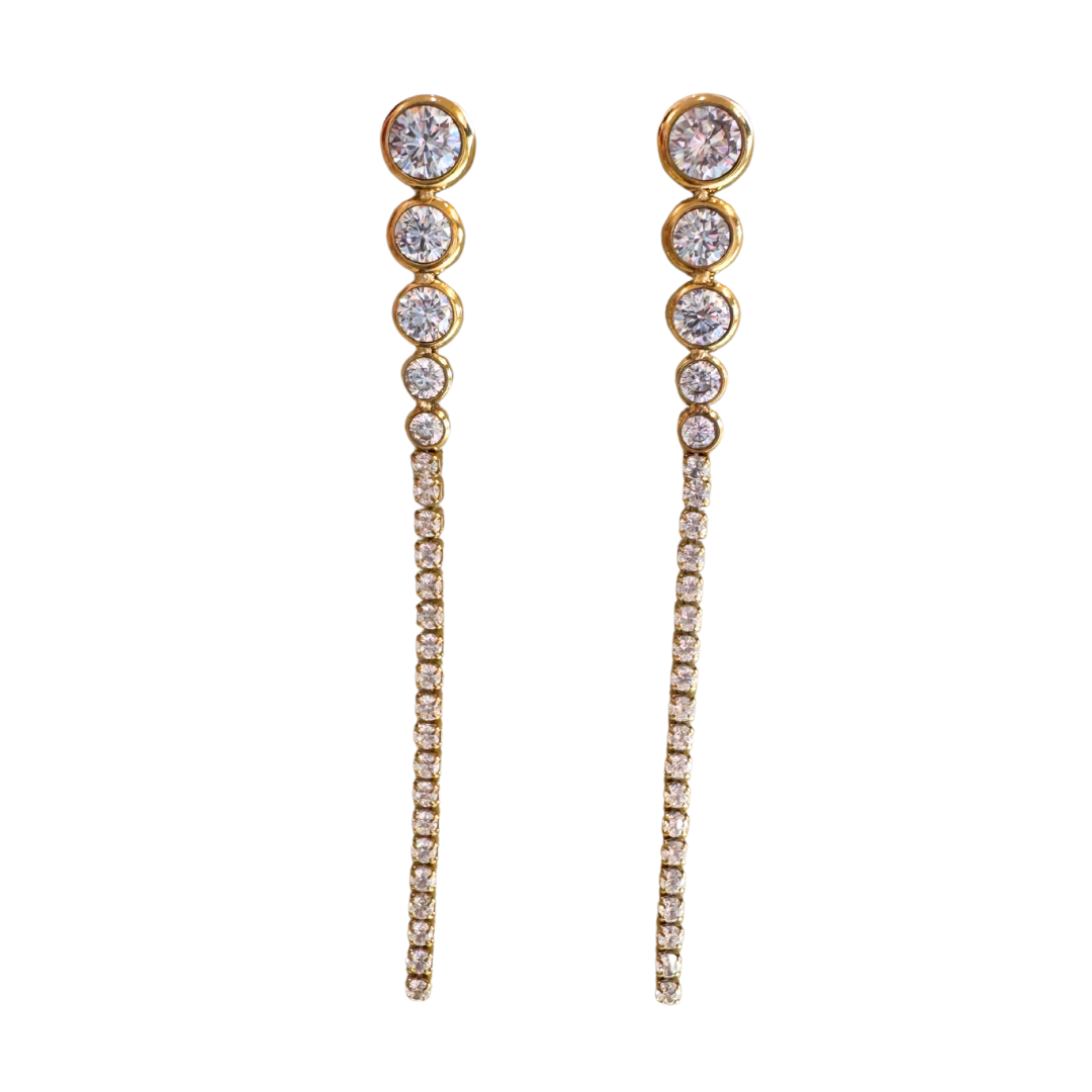 Diamond Dangle Earrings