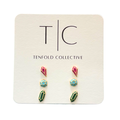 Faceted Gem Stud Set