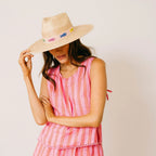 Colorful Fin Palm Hat Sunshine Tienda