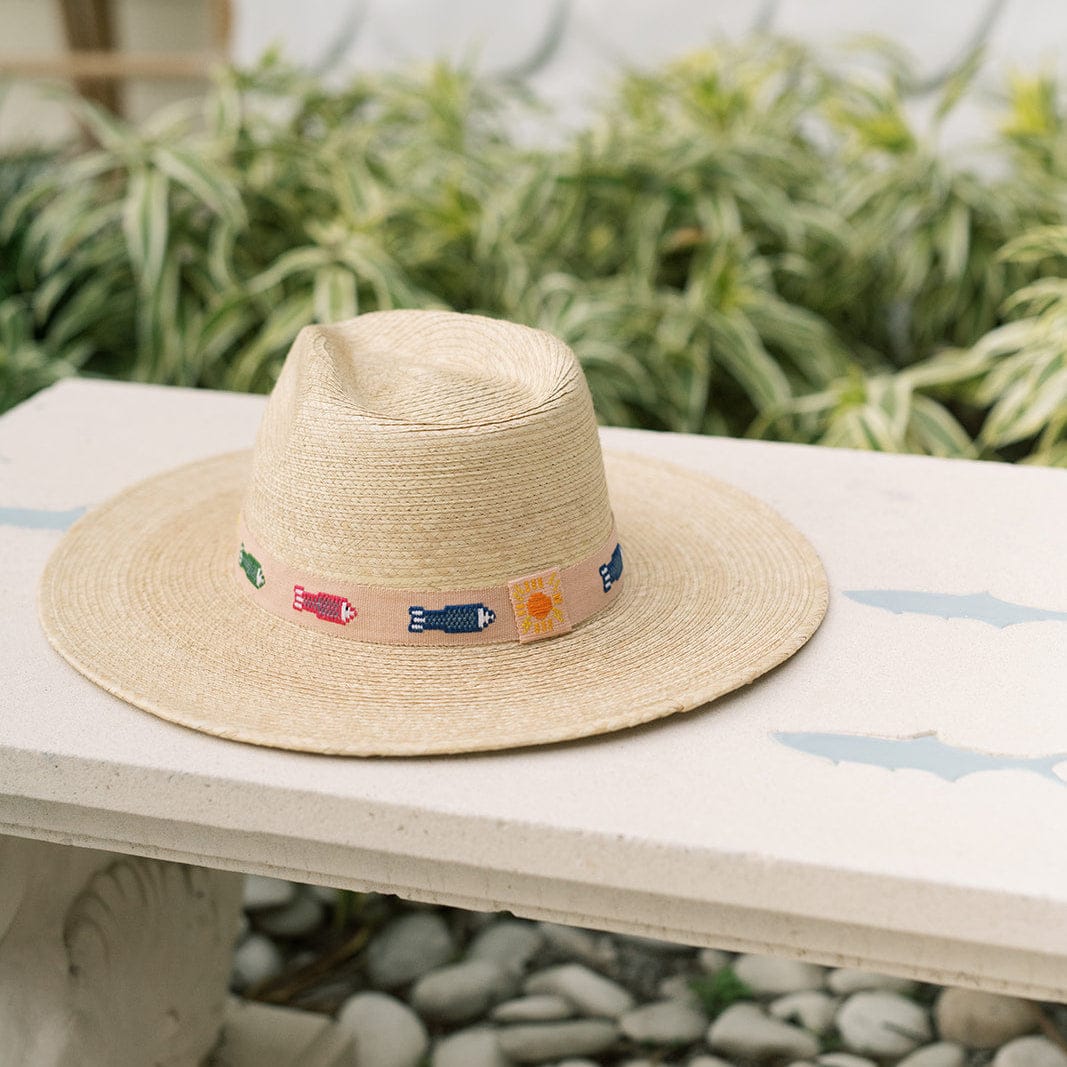 Colorful Fin Palm Hat Sunshine Tienda