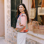 Reversible Stripe Quilted Jacket