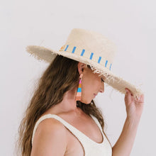 Susana Wide Brimmed Palm Fringe Hat
