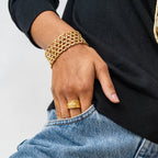 Winnie Stretch Bracelet Brass