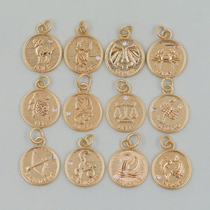 Gold Filled Zodiac Charms