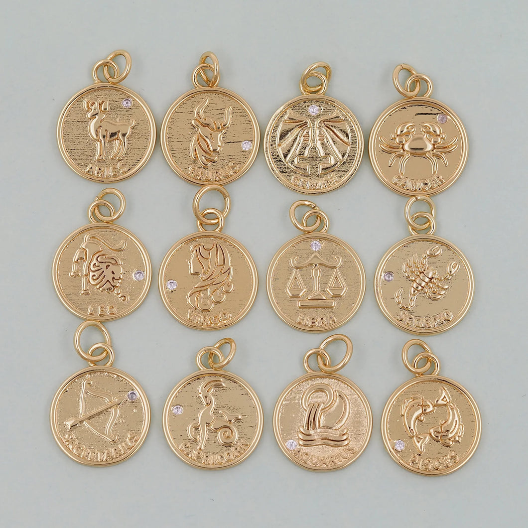 Gold Filled Zodiac Charms