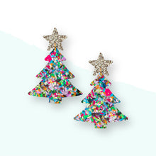 Confetti Christmas Tree Earrings