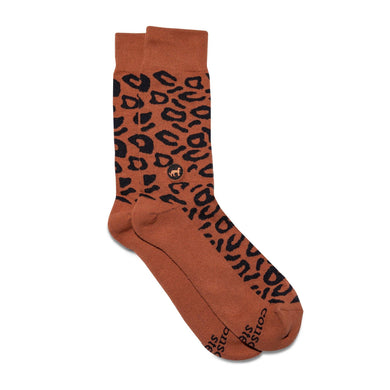 Protect Cheetahs Socks - rust