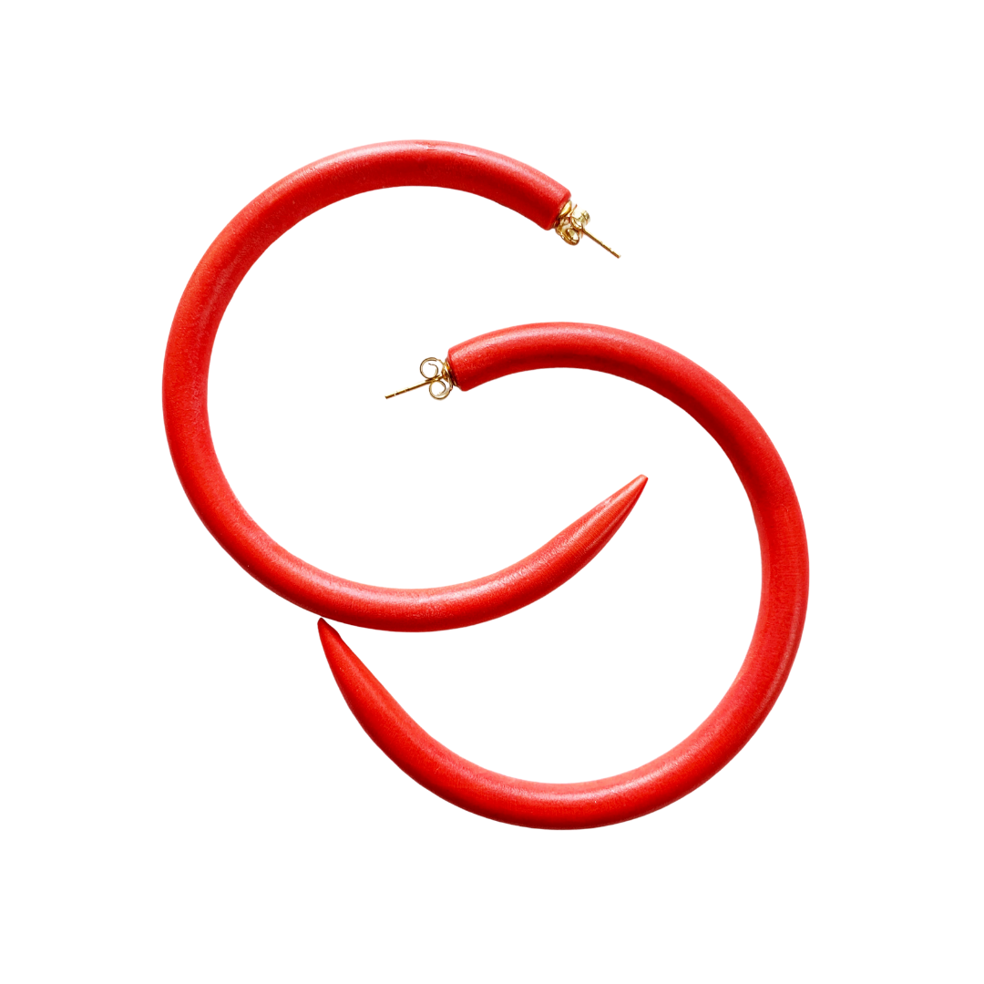 Cherry Tomato Mango Wood Hoop | Binky + Lulu