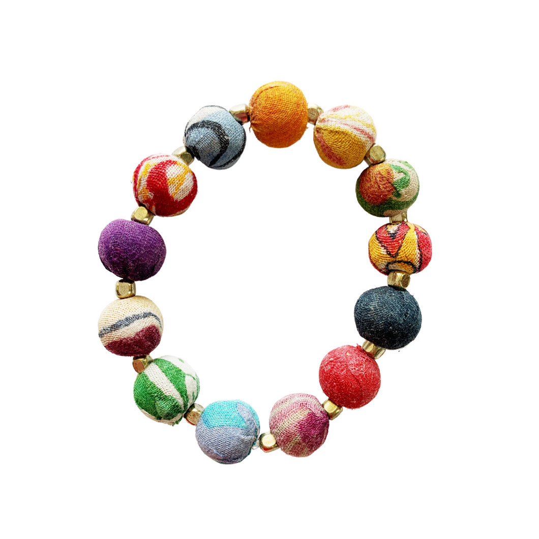 Kantha Bauble Bracelet, small