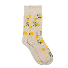 Plant Trees Socks: Beige Lemons