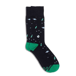 Discovery Socks that Protect Our Planet (Black Galaxy)