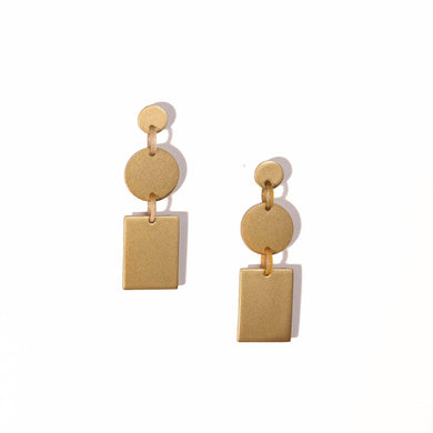 Gold Metallic Harbor Earrings