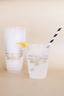 We've Never Lost A Tailgate | FrostFlex Cups in GOLD