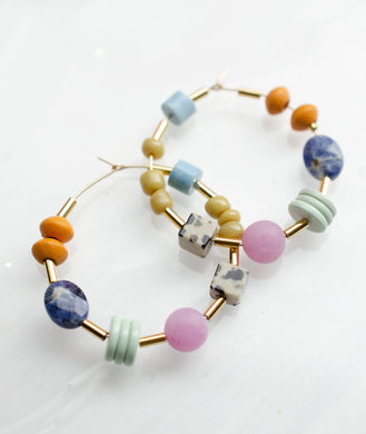 Auden Beaded Hoops