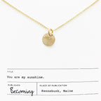 You Are My Sunshine Necklace